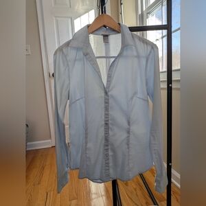 H&M Light Blue Button-Up Shirt